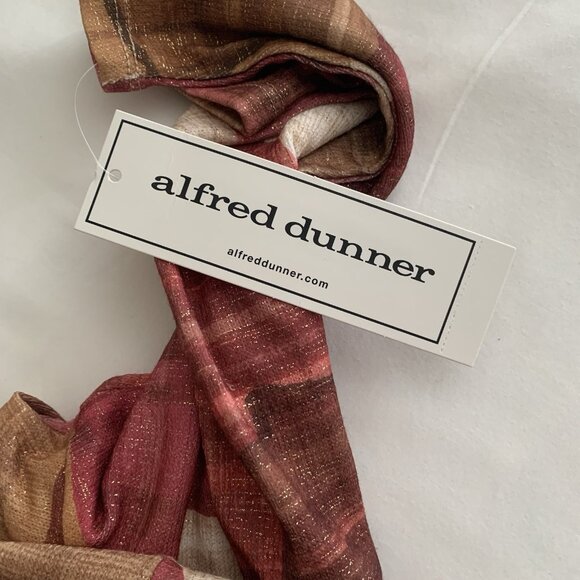 Alfred Dunner Mulberry Street 3/4 Sleeve Red Gold Multicolor Metallic XL Top NWT - Picture 9 of 11